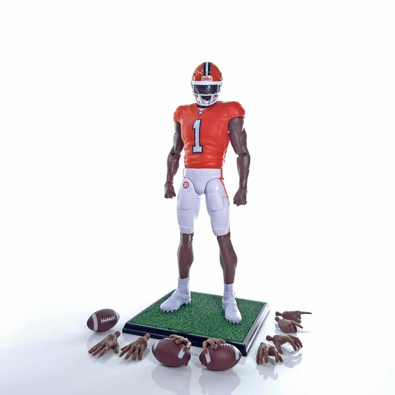 #1 Clemson Tiger Walk On Player Action Figure - Dark