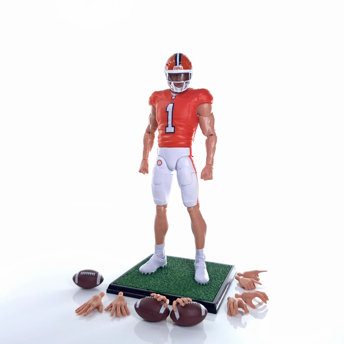#1 Clemson Tiger Walk On Player Action Figure - Light
