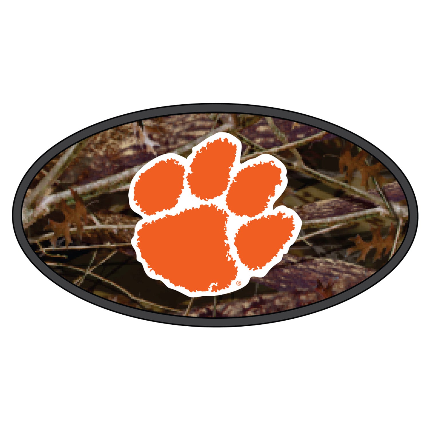 CLEMSON TIGER PAW CAMO DOMED HITCH COVER