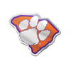 CLEMSON TIGERS ORANGE STATE WITH PAW EMBLEM