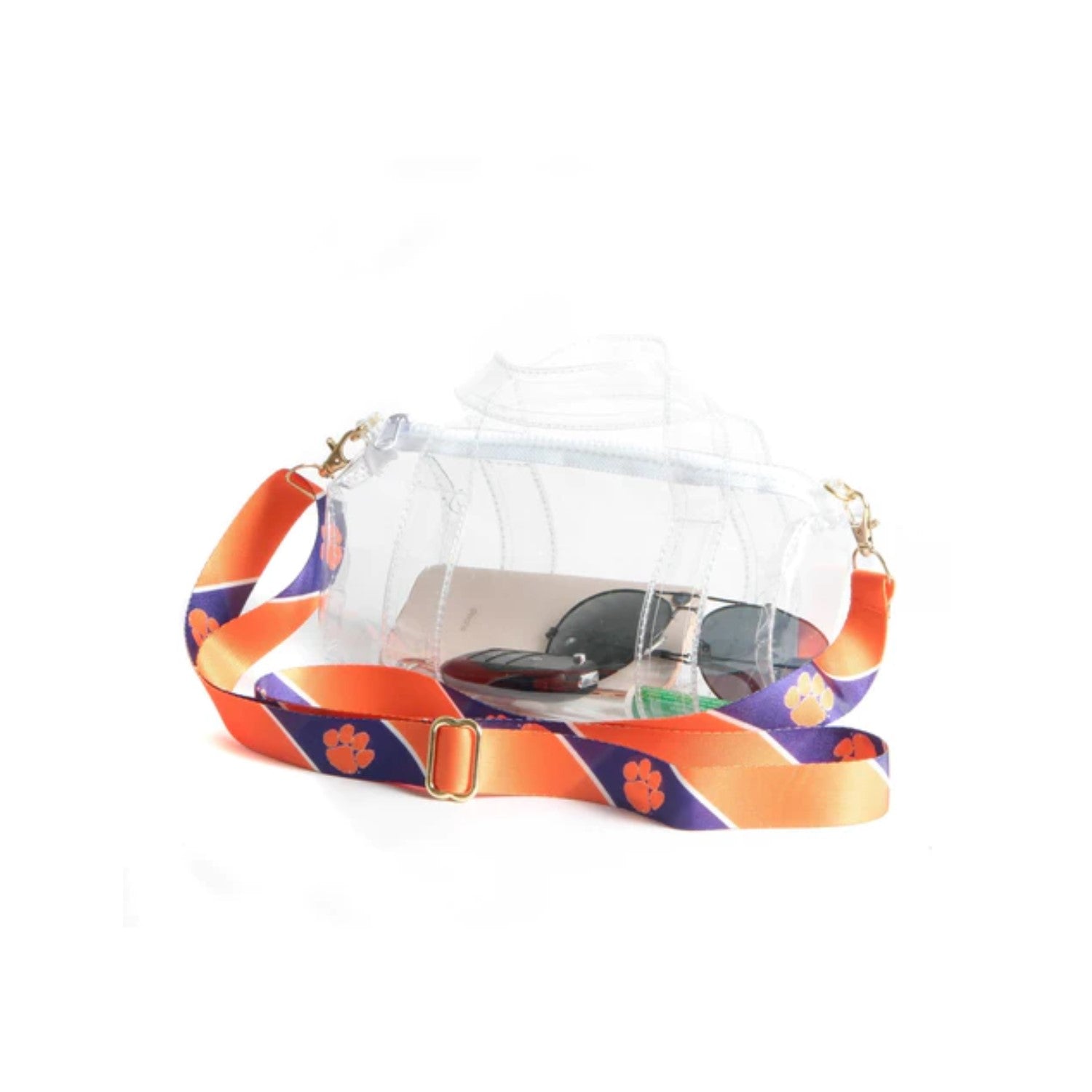 CLEMSON TIGERS CLEAR DUFFLE BAG