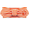 CLEMSON TIGERS ORANGE/WHITE HAIR KNOT