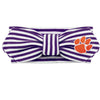 CLEMSON TIGERS PURPLE/WHITE HAIR KNOT