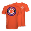 CLEMSON TIGERS ORANGE CIRCLE PAW BASEBALL TEE