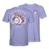 CLEMSON TIGERS PURPLE BOW BASEBALL TEE