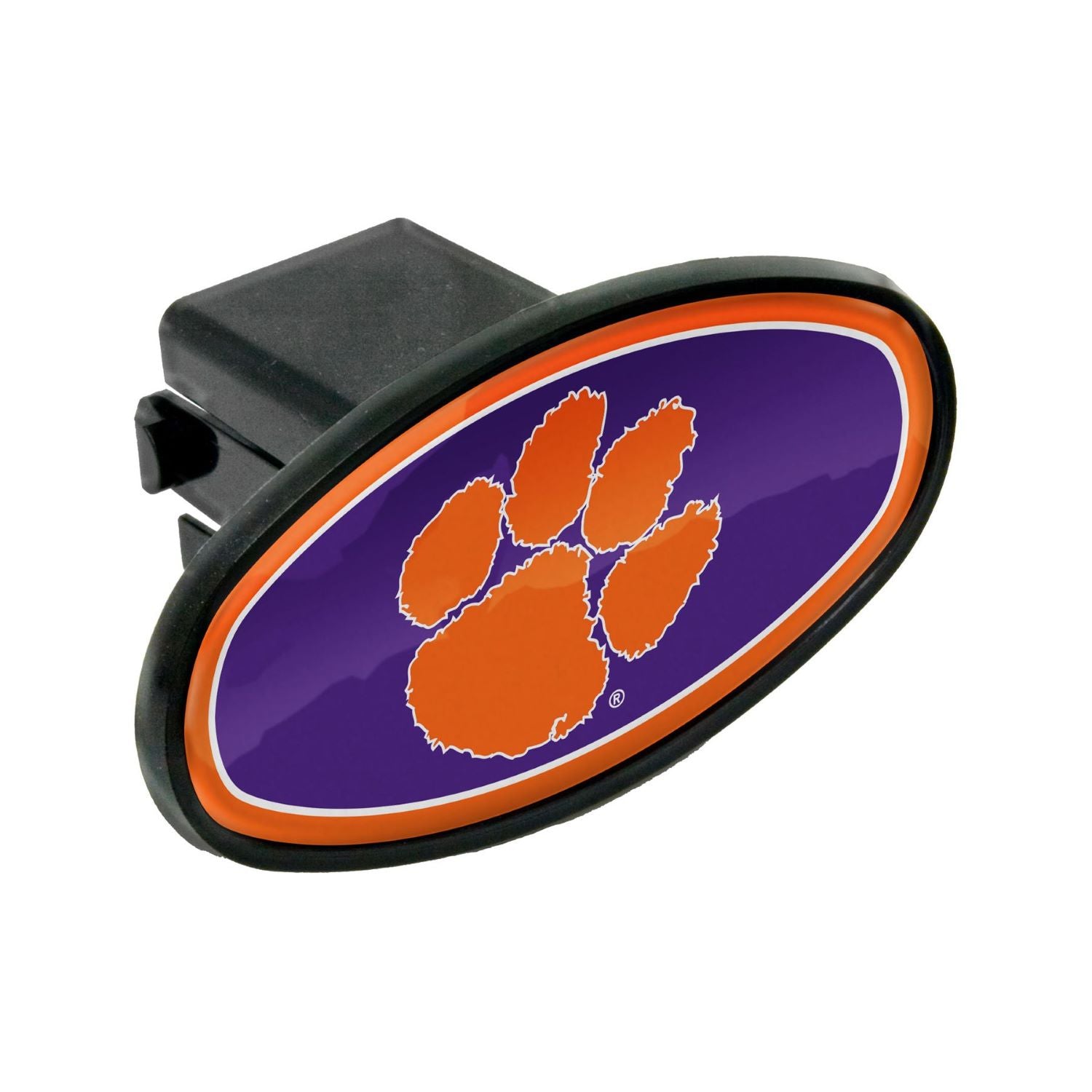 Clemson Tigers Purple with Orange Paw Hitch Cover