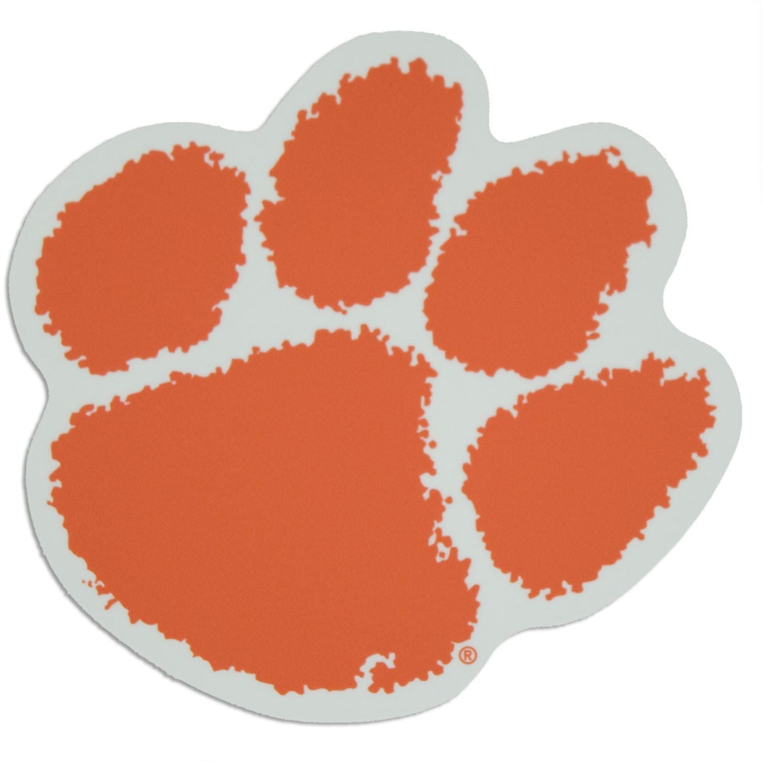 Clemson 6&quot; Tiger Paw Decal