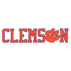 10&quot; Clemson Block Letters with Paw Decal