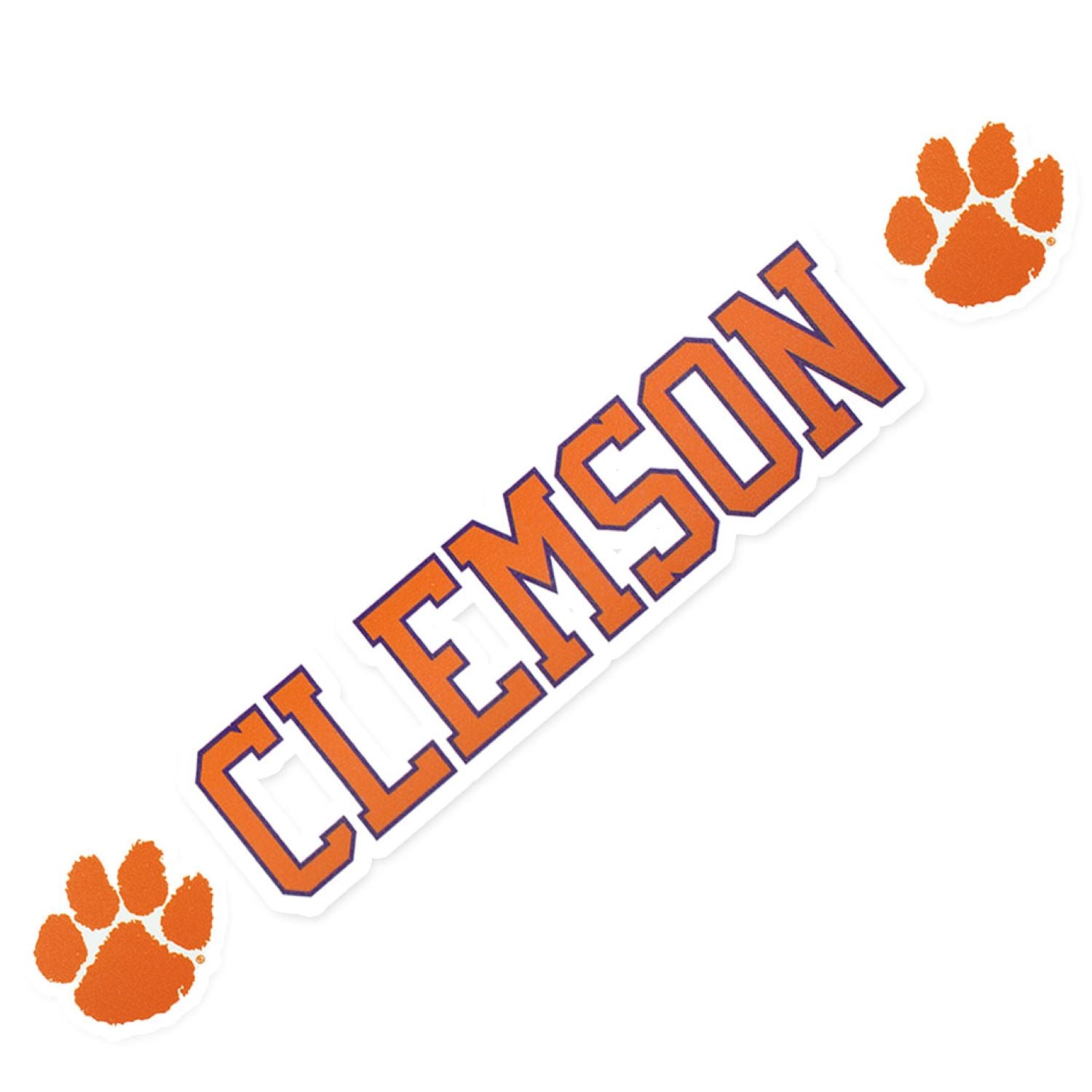 10&quot; Clemson with Paws Decal