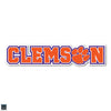 2&quot; Clemson Block Letters with Paw Dizzler Decal