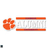 6X2 Clemson University Alumni with Paw Decal