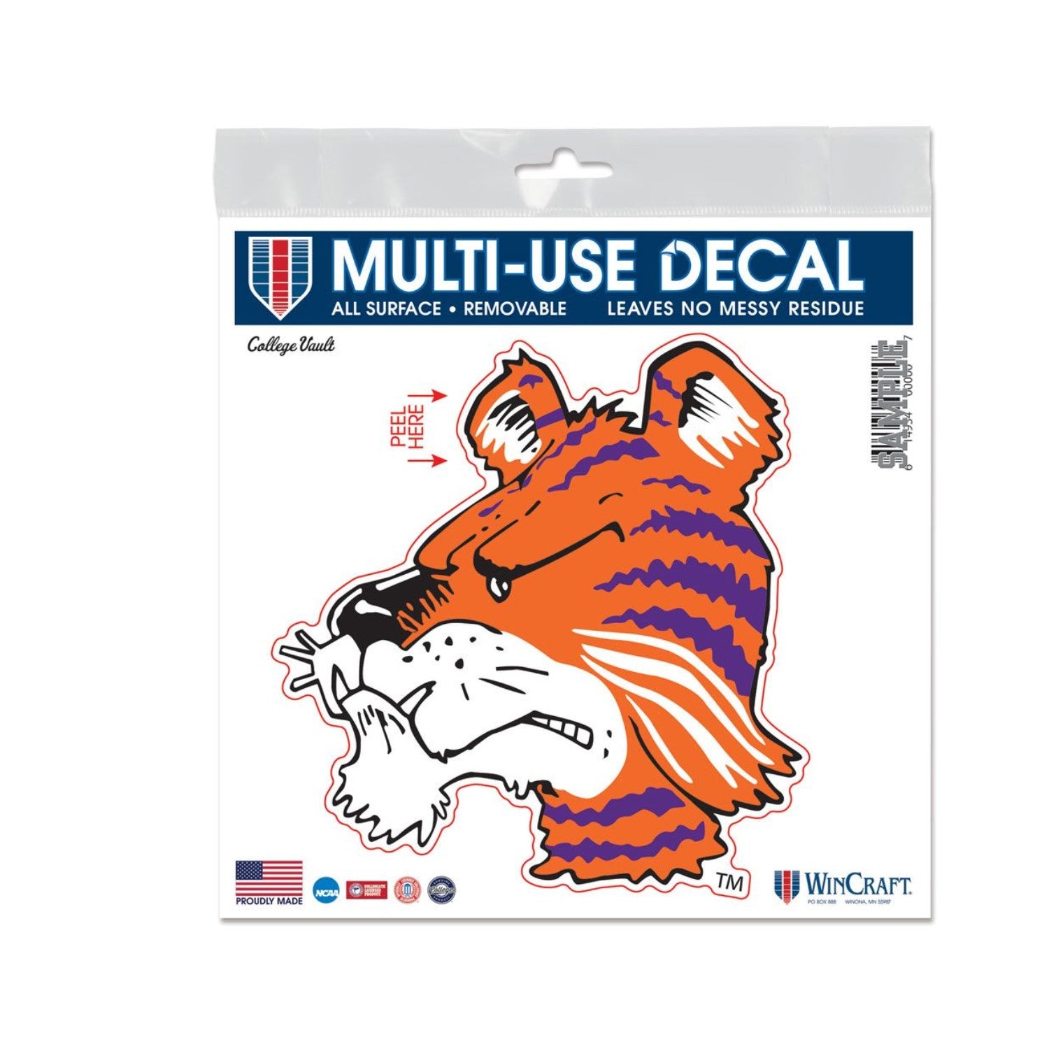 CLEMSON TIGERS VAULT DECAL