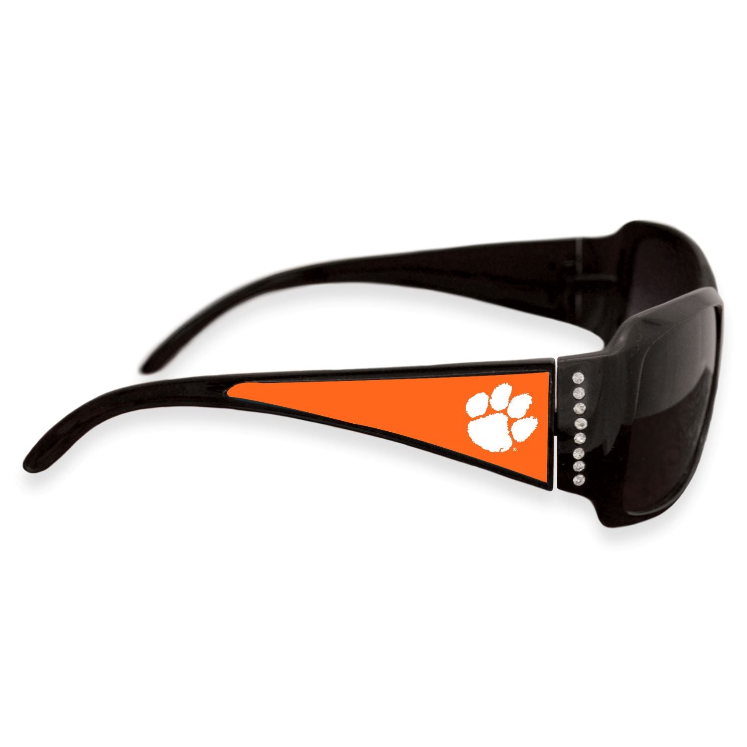 CLEMSON TIGERS BLACK CRYSTAL FASHION SUNGLASSES