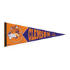 CLEMSON TIGERS ORANGE AND PURPLE PENNANT