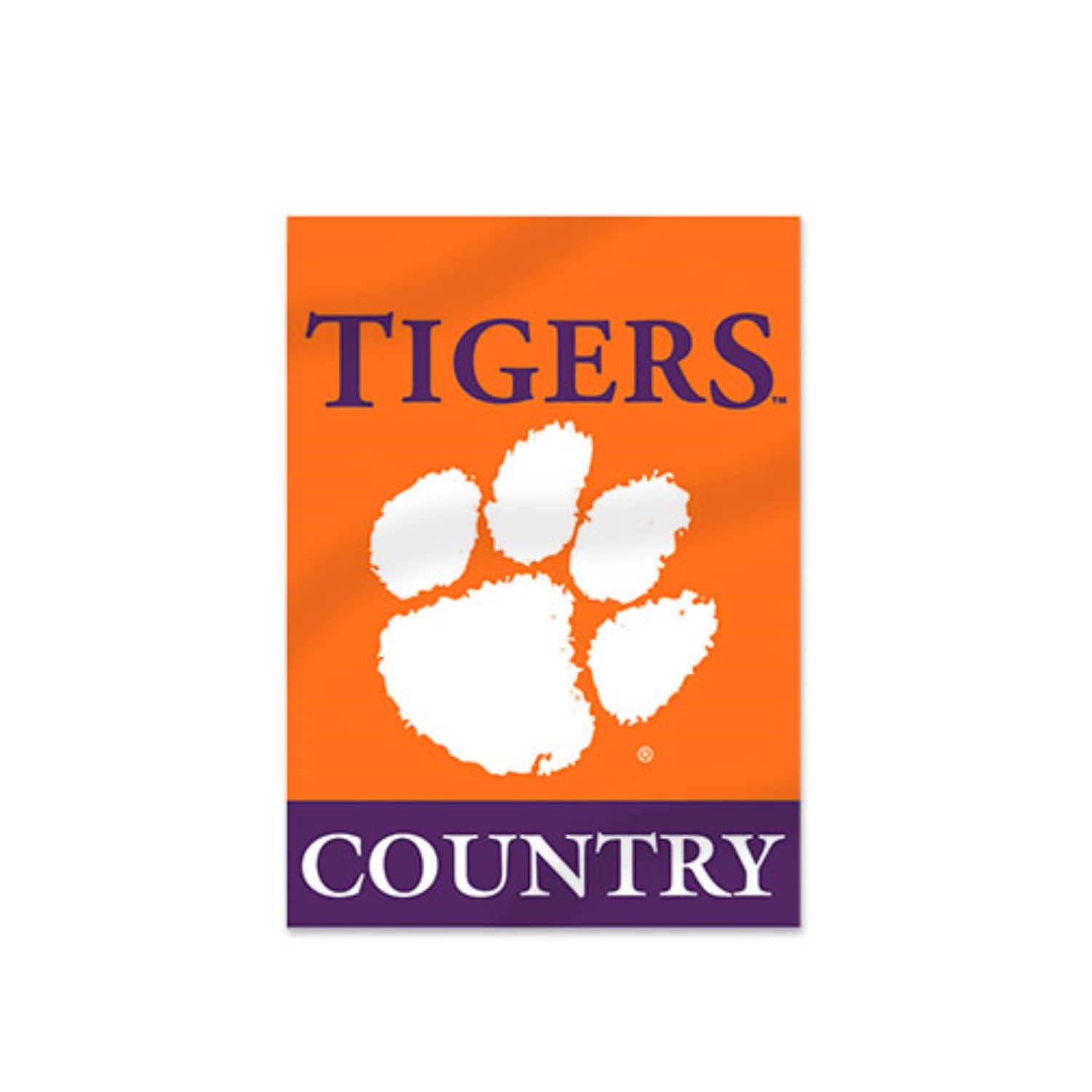 CLEMSON TIGER COUNTRY GARDEN FLAG