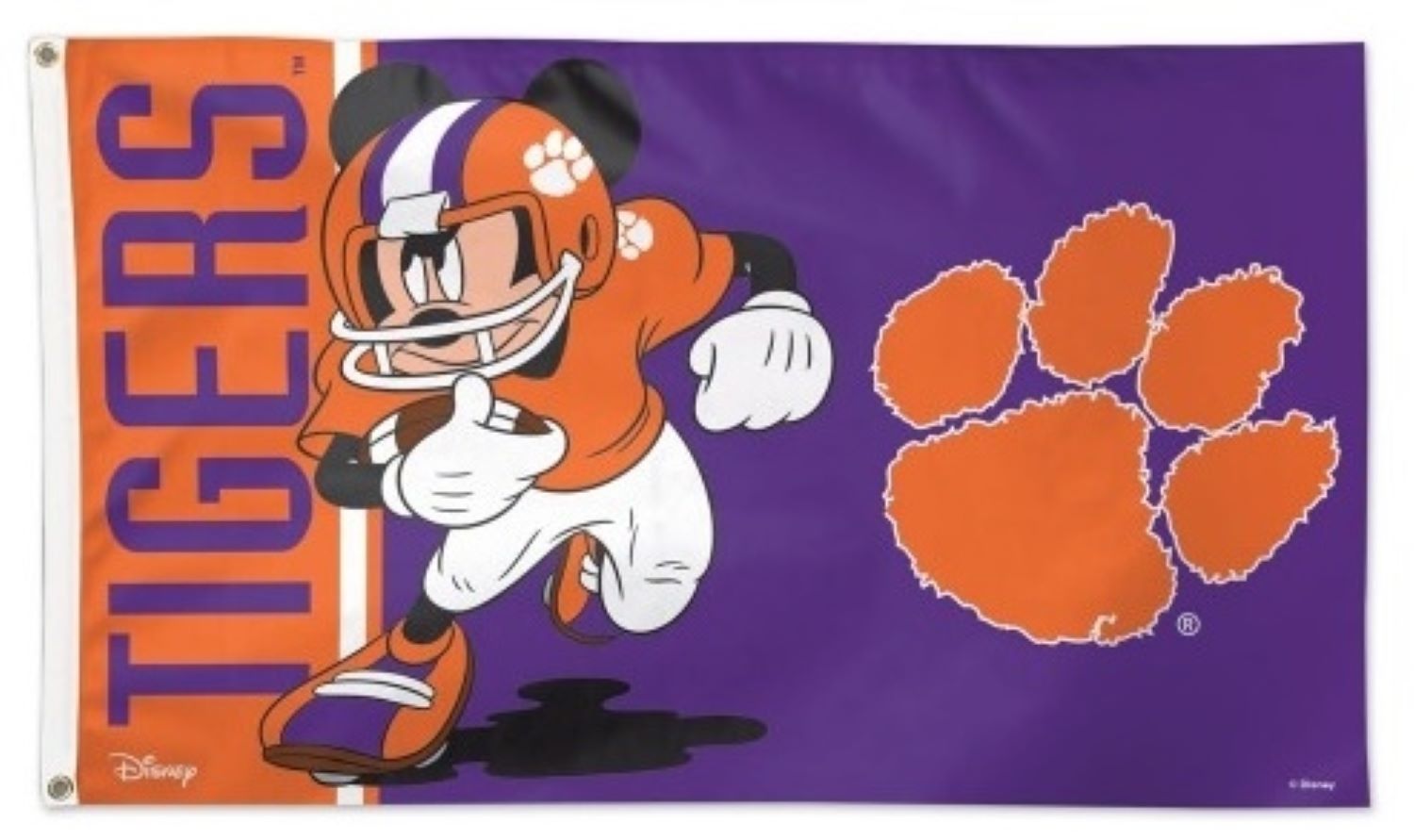 Clemson Tigers 3x5 Mickey Mouse House Flag