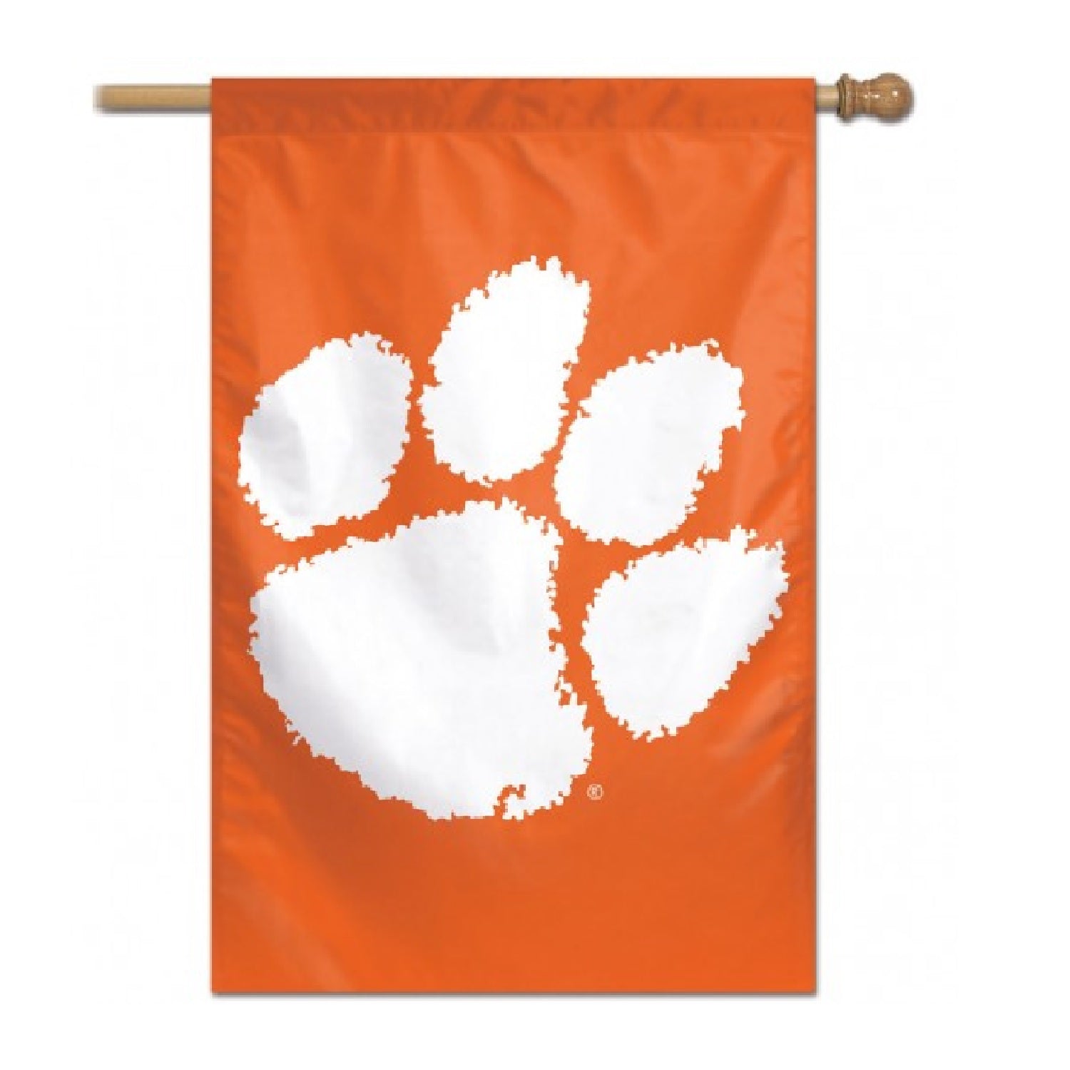 CLEMSON TIGERS 28X40 ORANGE PAW BANNER FLAG