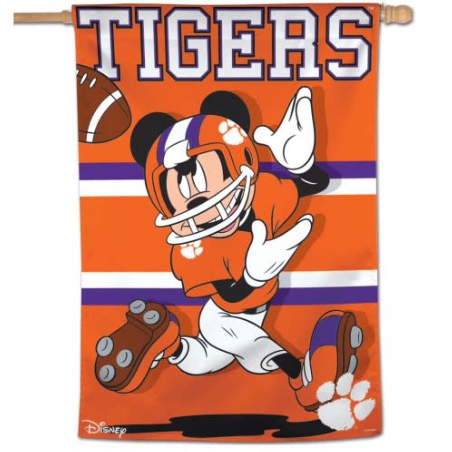 CLEMSON DISNEY MICKEY HOUSE FLAG
