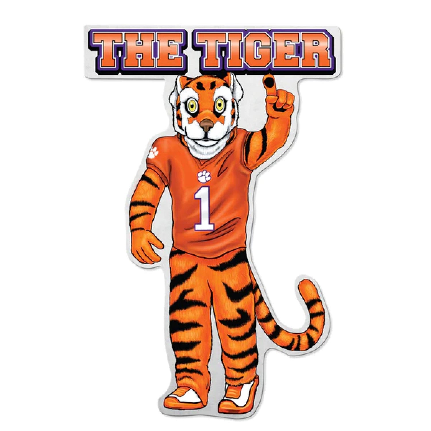 CLEMSON MASCOT THE TIGER PENNANT