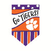 CLEMSON GO TIGERS STRIPE GARDEN FLAG