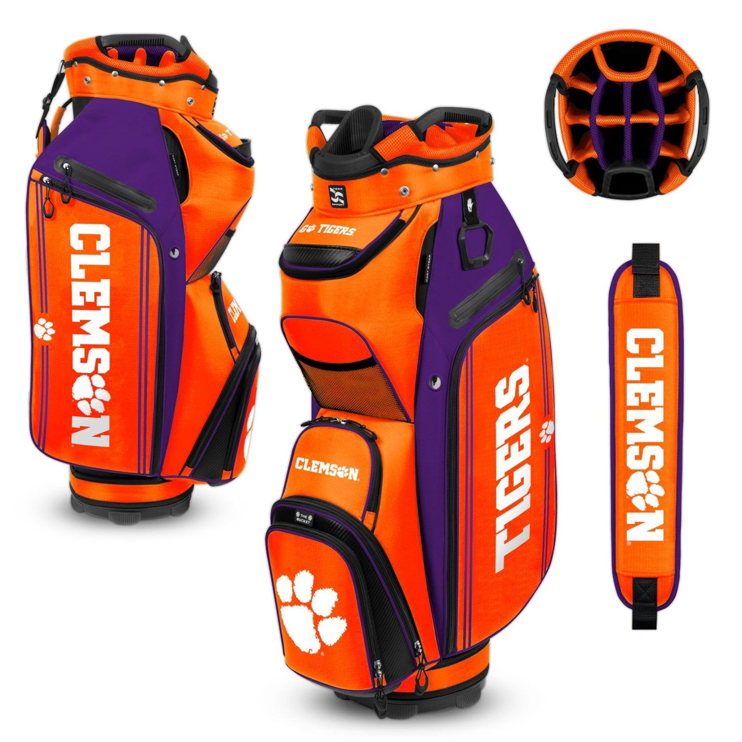 CLEMSON TIGERS CART GOLF BAG