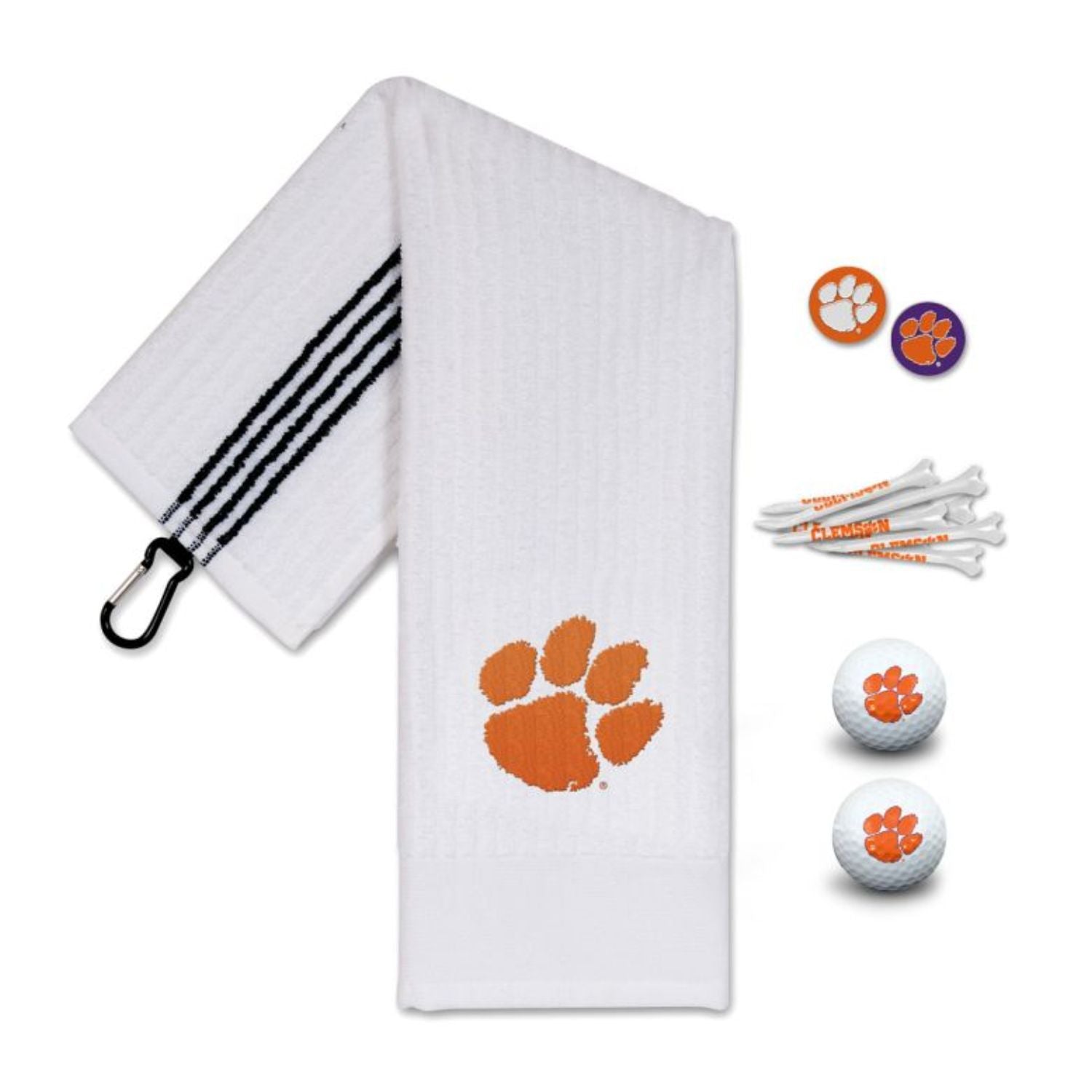 CLEMSON TIGERS WHITE GOLF SET