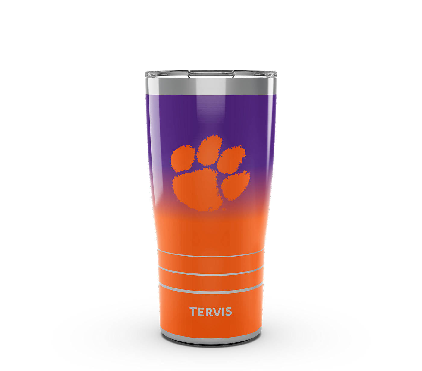 CLEMSON TIGERS 20OZ OMBRE STAINLESS STEEL TERVIS TUMBLER