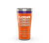 CLEMSON TIGERS 20OZ REVERB STAINLESS STEEL TERVIS TUMBLER