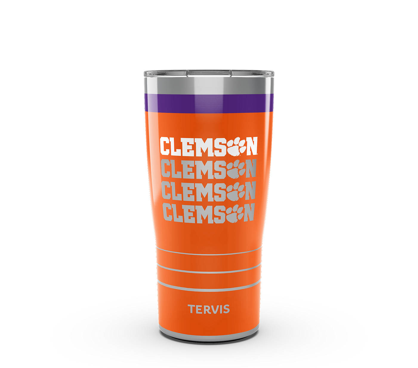 CLEMSON TIGERS 20OZ REVERB STAINLESS STEEL TERVIS TUMBLER