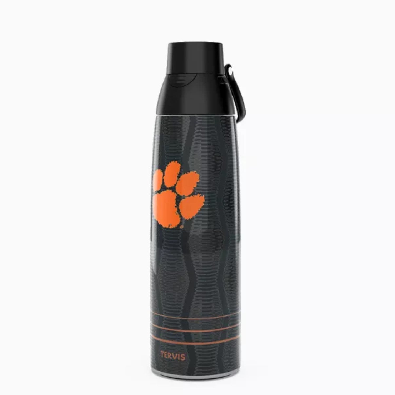 CLEMSON TIGERS 36OZ BLACK STAINLESS WATER BOTTLE