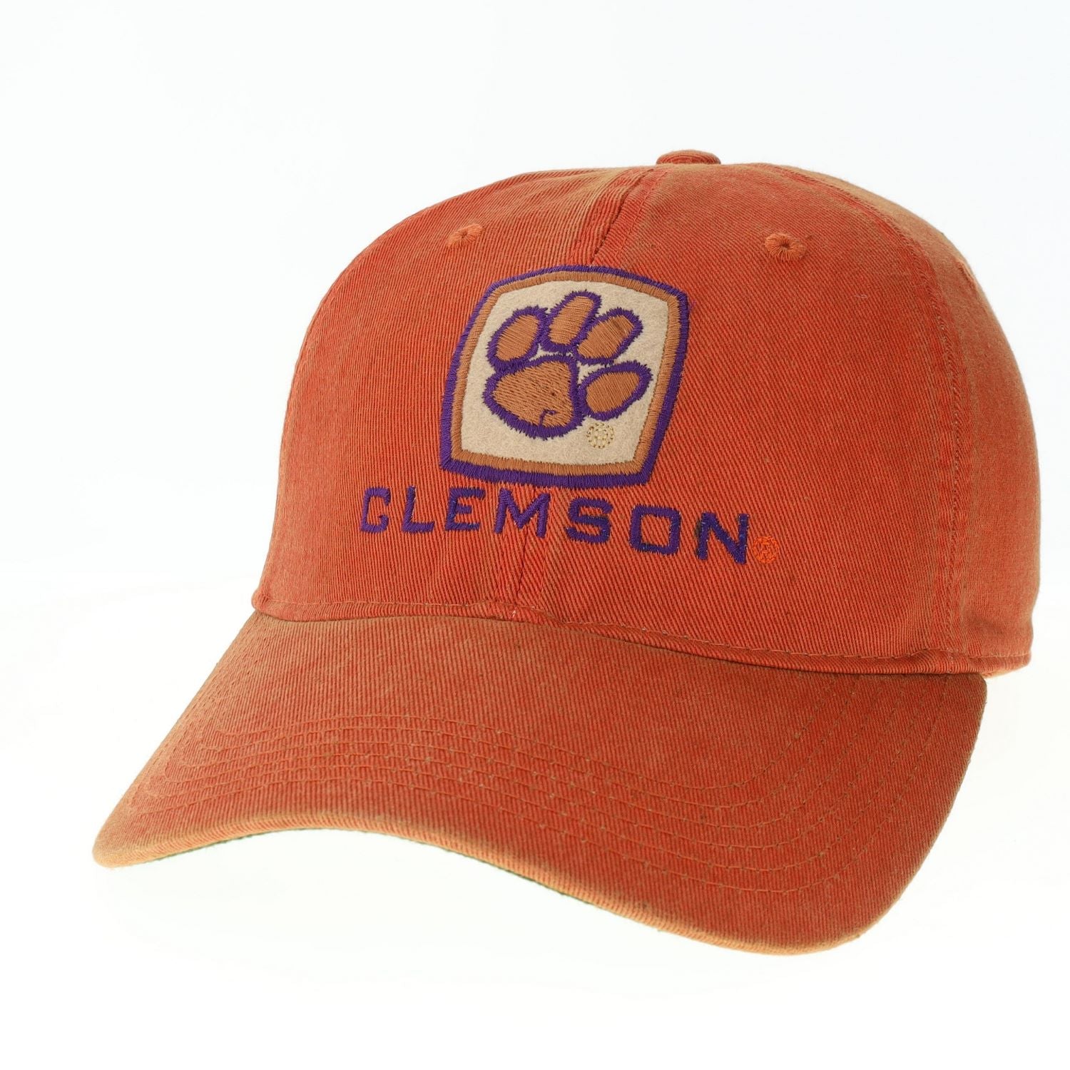 CLEMSON TIGERS ORANGE WASH OLD FAVORITE SOLID HAT