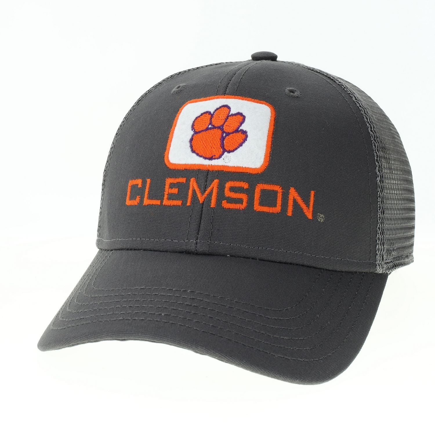 GRAY CLEMSON TIGERS LEGACY LO-PRO SNAPBACK