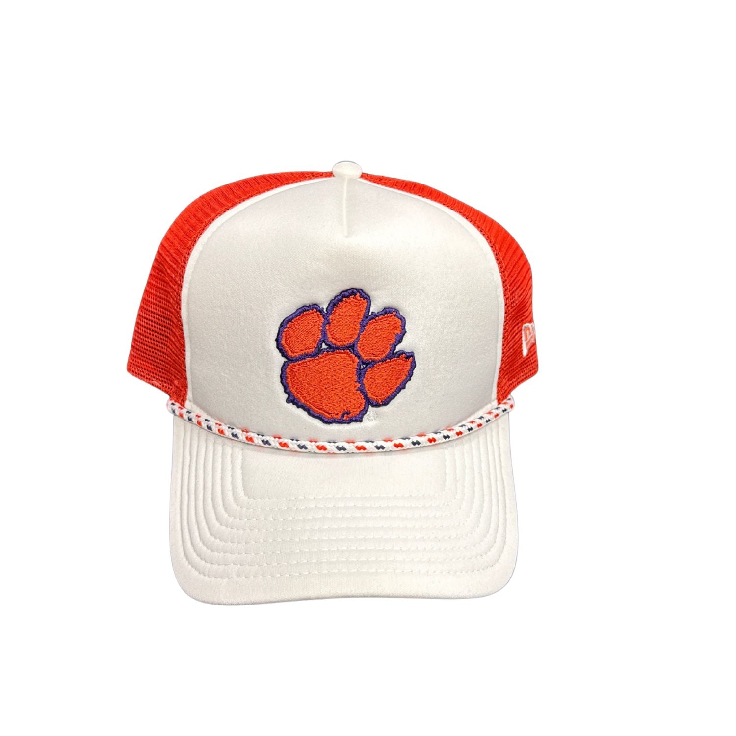 CLEMSON TIGERS WHITE WITH PAW HAT