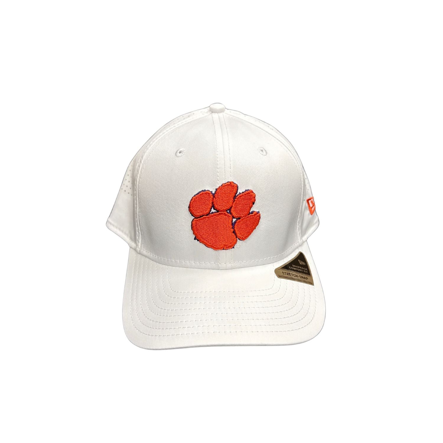 CLEMSON TIGERS WHITE WITH PAW HAT