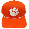 CLEMSON TIGERS ORANGE WITH WHITE PAW ROPE HAT