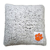 Clemson Gray Frosty Pillow w/ Zippered Cover