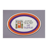 CLEMSON TIGERS MUTICOLOR AS FOR ME OVAL PLATE