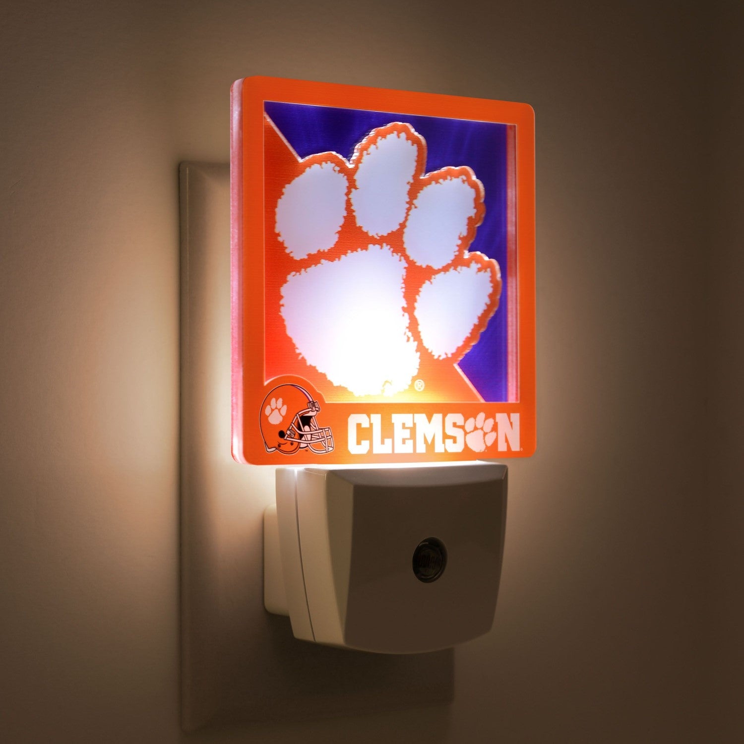 CLEMSON TIGERS 3D PAW NIGHT LIGHT