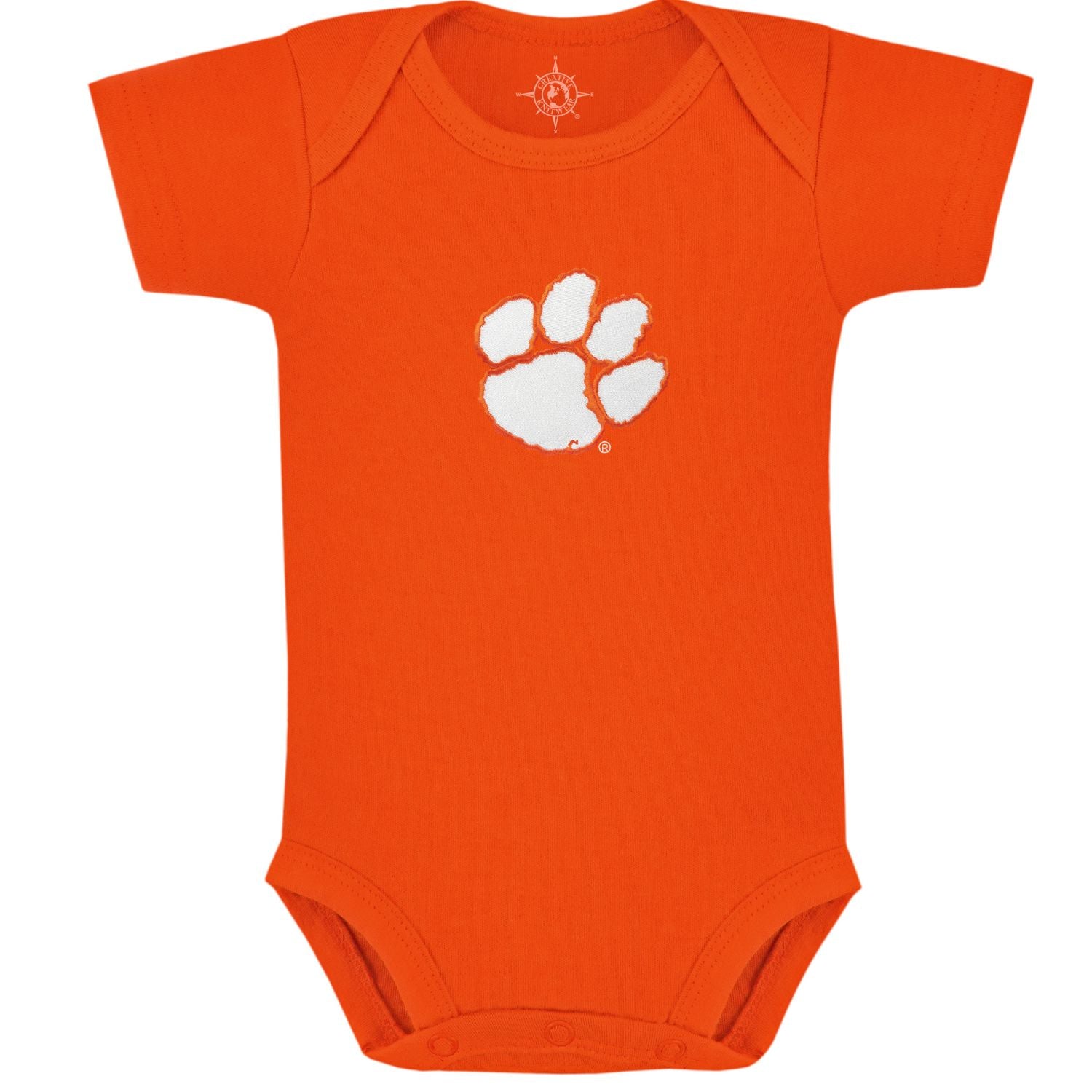 CLEMSON TIGERS ORANGE WITH PAW ONESIE