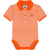 CLEMSON TIGERS ORANGE/WHITE WITH PAW POLO ONESIE