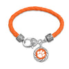 CLEMSON TIGERS TWISTED ROPE BRACELET