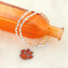 CLEMSON TIGERS CRYSTAL STRETCH BRACELET