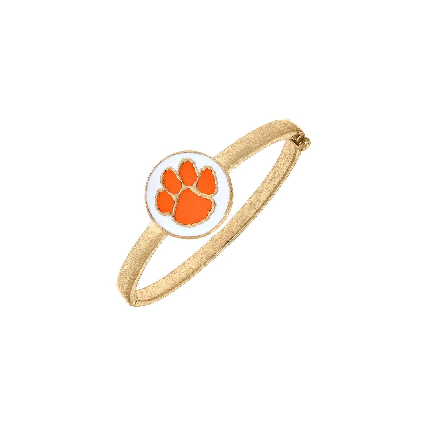 CLEMSON TIGERS ENAMEL DISC BANGLE