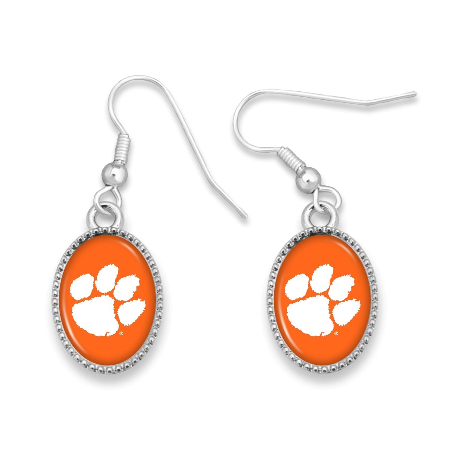 CLEMSON TIGERS KENNEDY DOME EARRINGS
