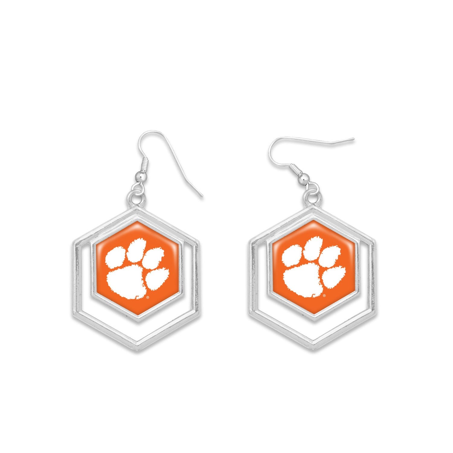 CLEMSON TIGERS JUNO EARRINGS