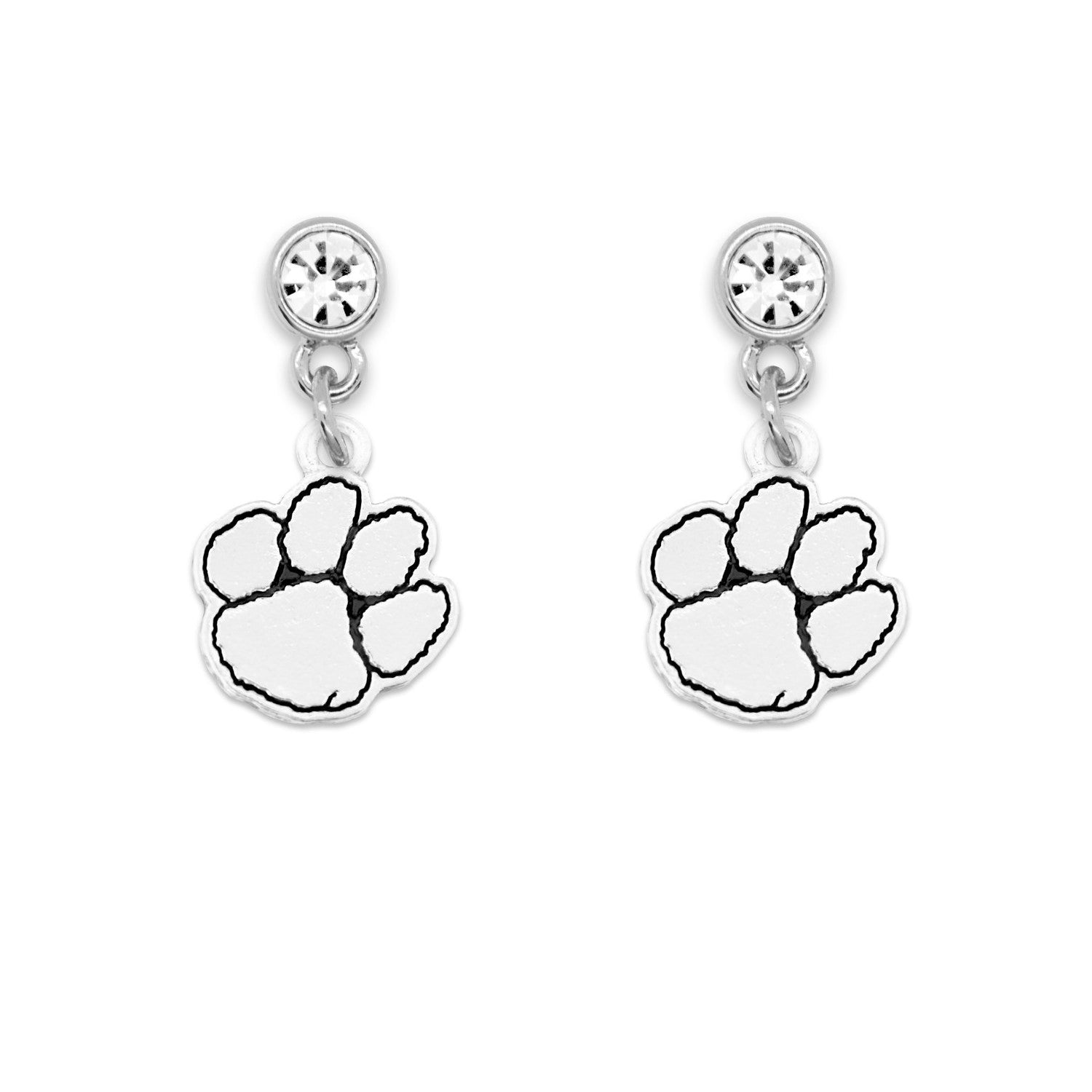 CLEMSON TIGERS LYDIA EARRINGS