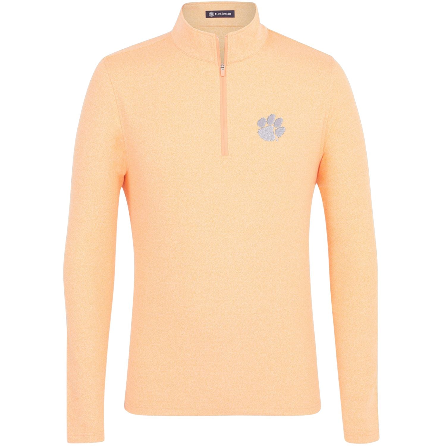 CLEMSON TIGERS TURTLESON ORANGE WITH PAW 1/4 ZIP JACKET