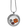 CLEMSON TIGERS LOCKET NECKLACE