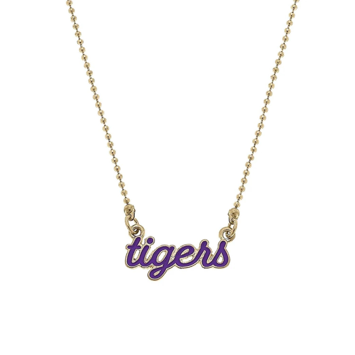 CLEMSON TIGERS SCRIPT TIGERS NECKLACE