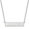 CLEMSON TIGERS STERLING SILVER BAR NECKLACE